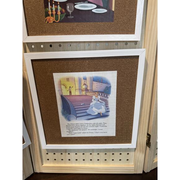 Disney Handmade Custom Pin Board Cinderella SlipperMade From Little Golden Books - Picture 3 of 5